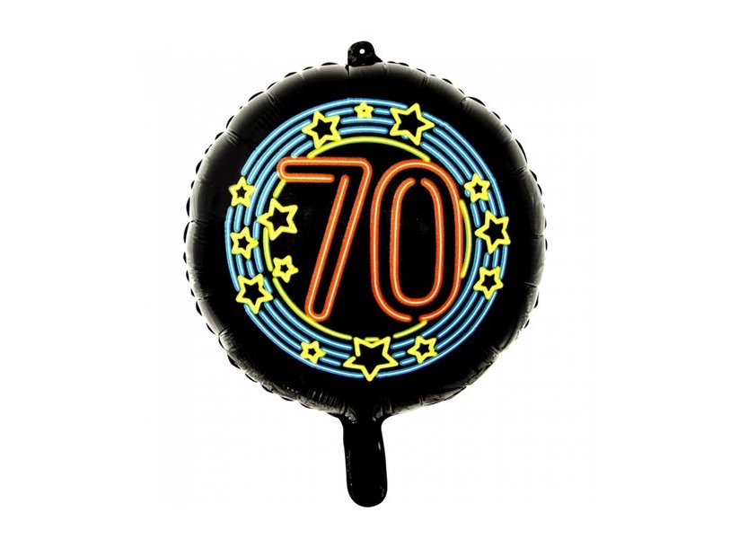 Folienballon 70 Neon Party