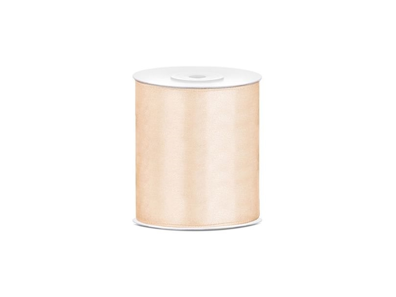 Creme Satinbånd 100Mm