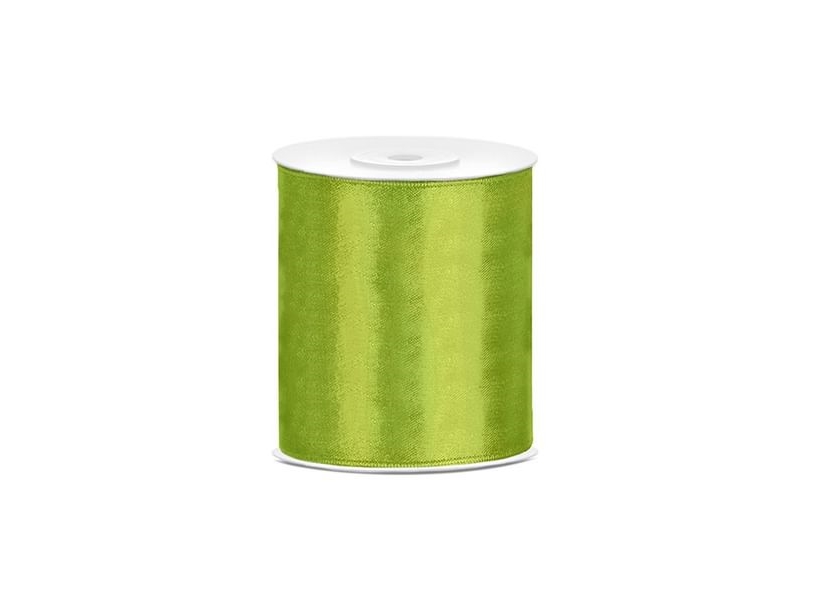 Limonengrünes Satinband 100Mm