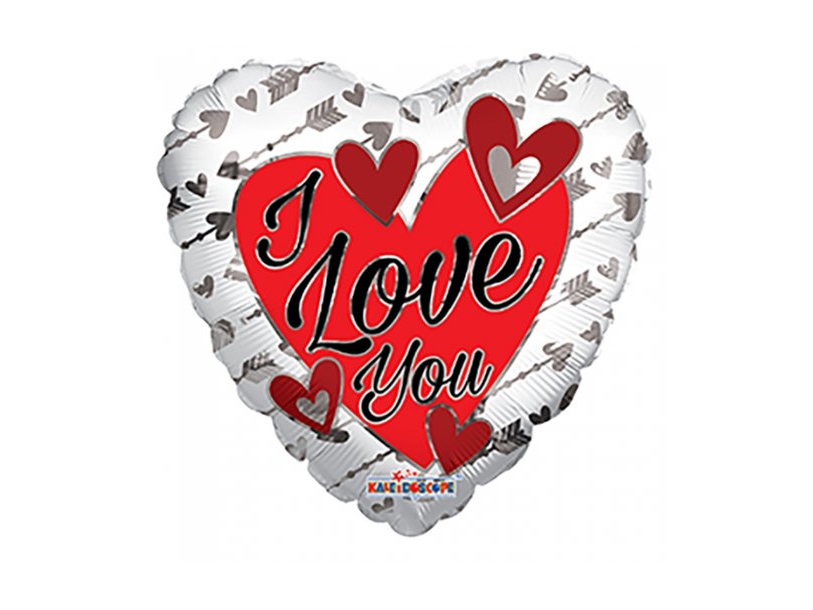 Hjerte Folieballon I Love You