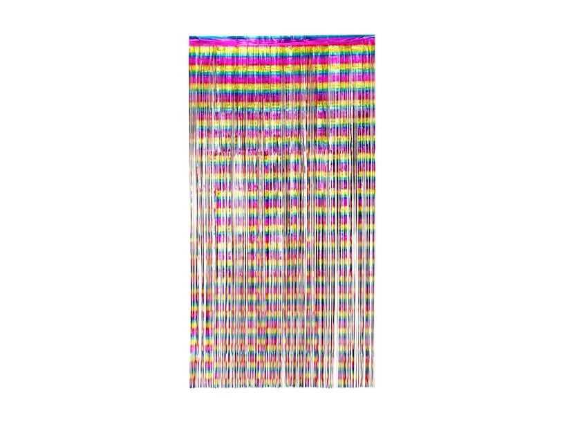 Regenbogen Metallic Türvorhang