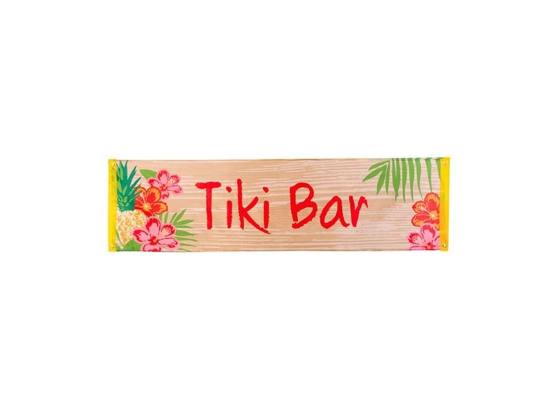 Stofbanner Tiki Bar