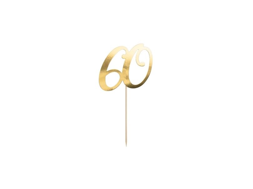 Tortendekorationen 60 Gold