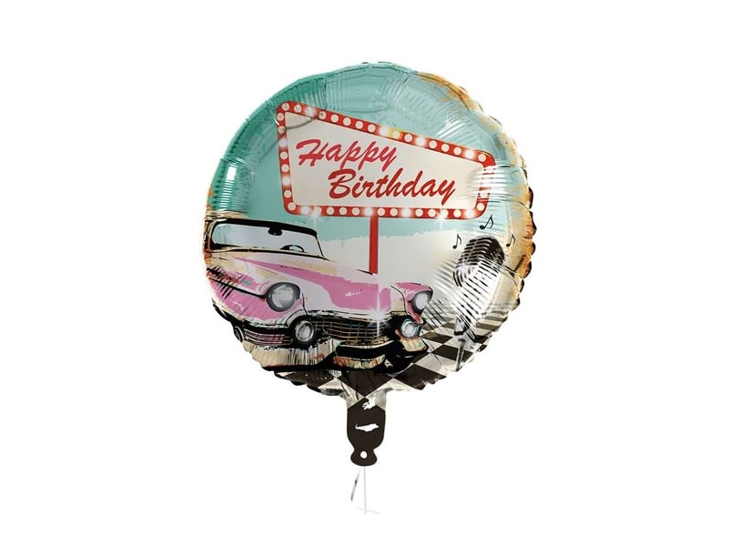 50Er Happy Birthday Folienballon 45 Cm