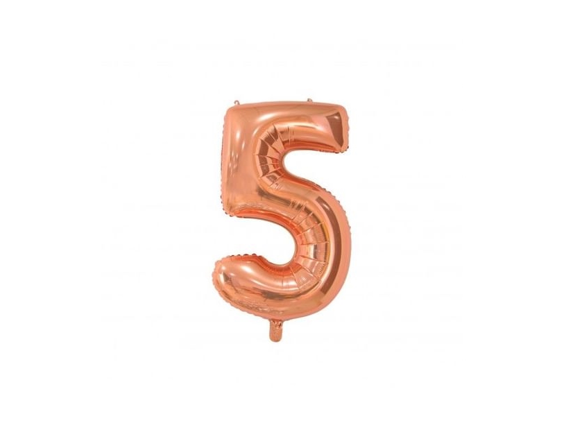 Folieballon 5 Rose Gold 66 Cm