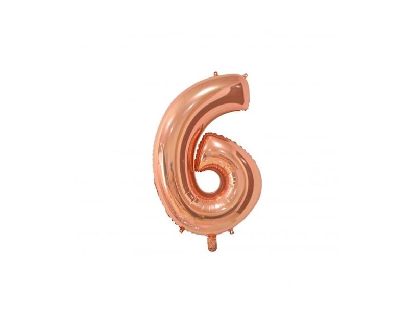 Folieballon 6 Rose Gold 66 Cm