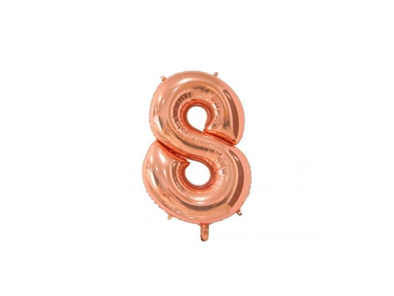 Folieballon 8 Rose Gold 66 Cm