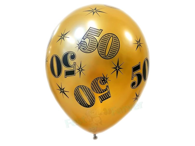 Luftballons 50 Gold