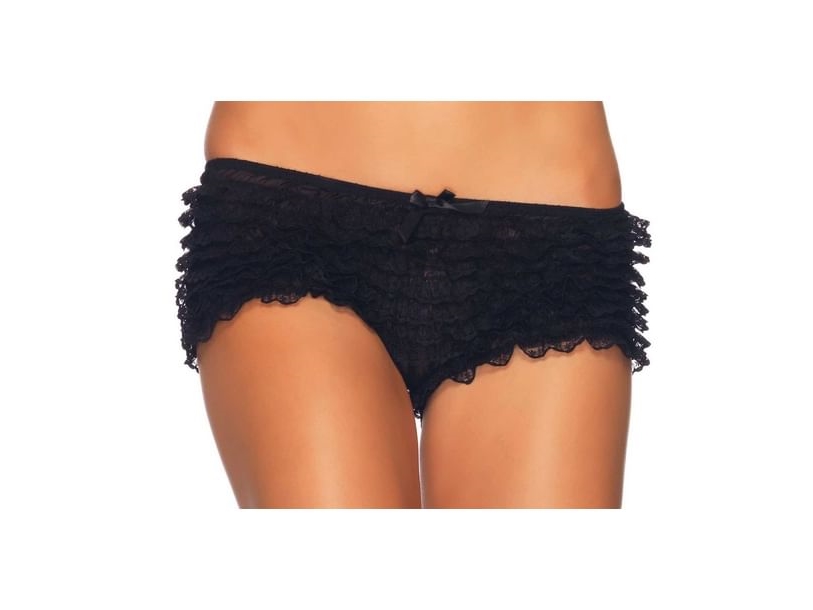 Schwarze Hotpants Mit Rüschen