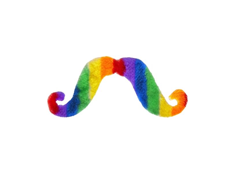 Regenbogen-Schnurrbart