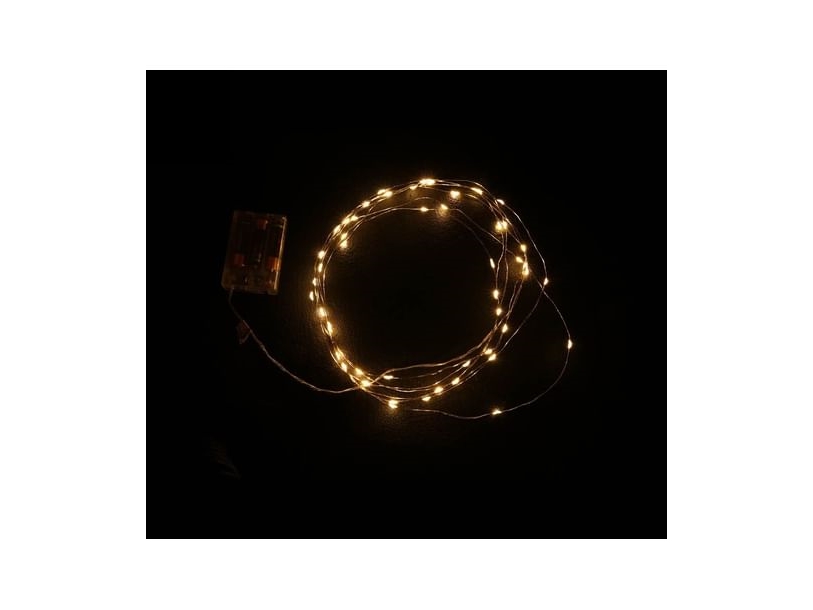 Led-Lichterkette 50 Cool White Batterie