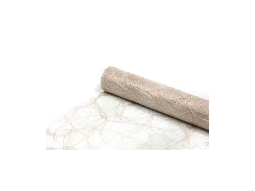 Beige Sizoweb Tischläufer
