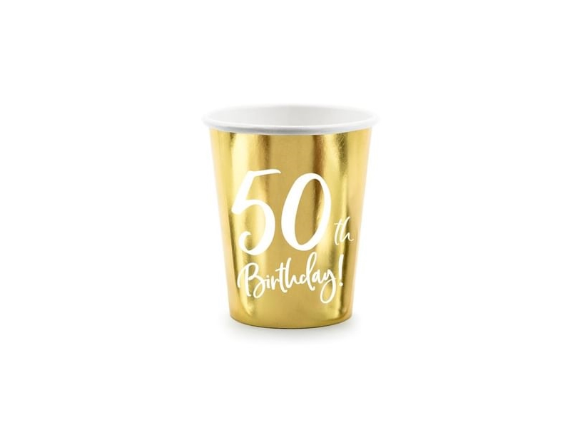 Gold Papier-Konfetti 50 Jahre
