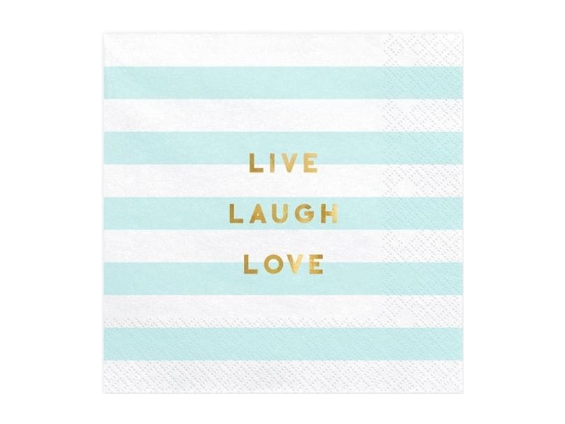 Servietter Live Laugh Love