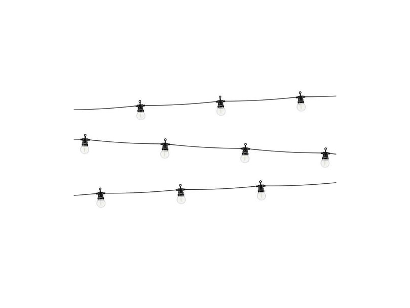 Ljusslinga med LED-lampor, svart retro | N - A | GameStuff