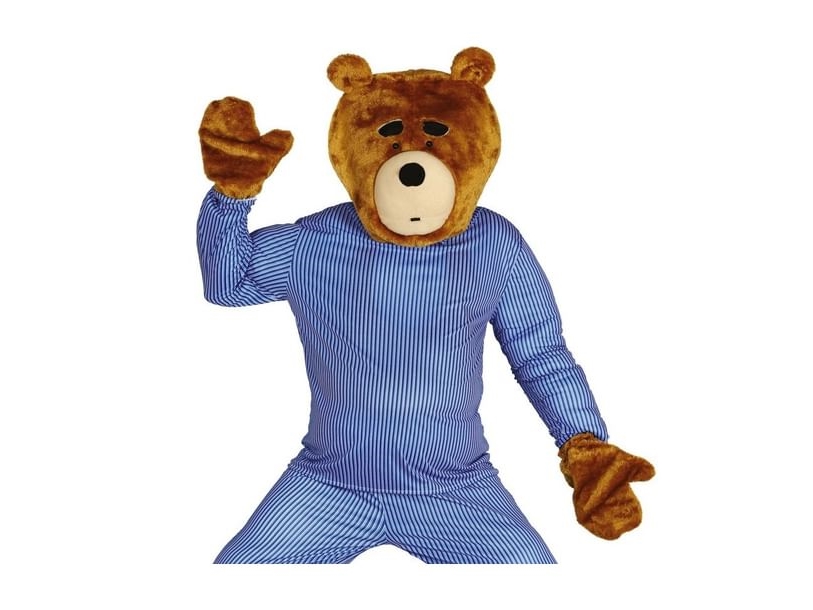 Bjørnemaske og handsker