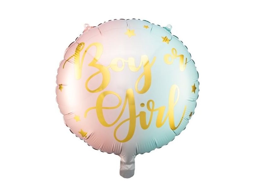 Gender Reveal - Boy Or Girl Folieballon, 35 Cm