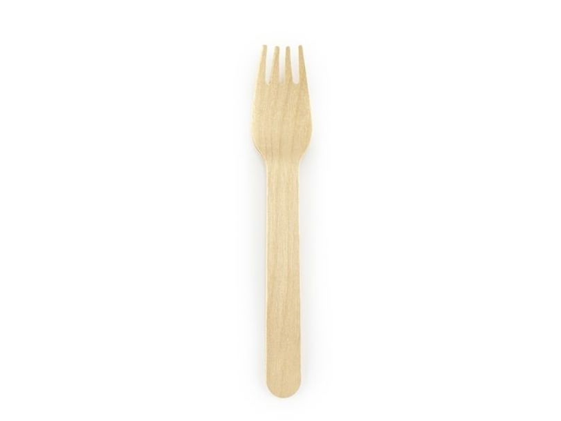 Gafler I Træ, 100 Stk