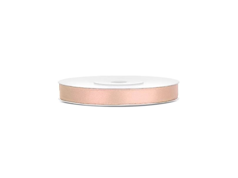 Helles Pfirsichfarbenes Satinband 6Mm