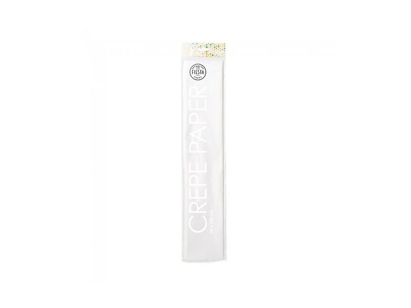Crepe Papir, Hvid