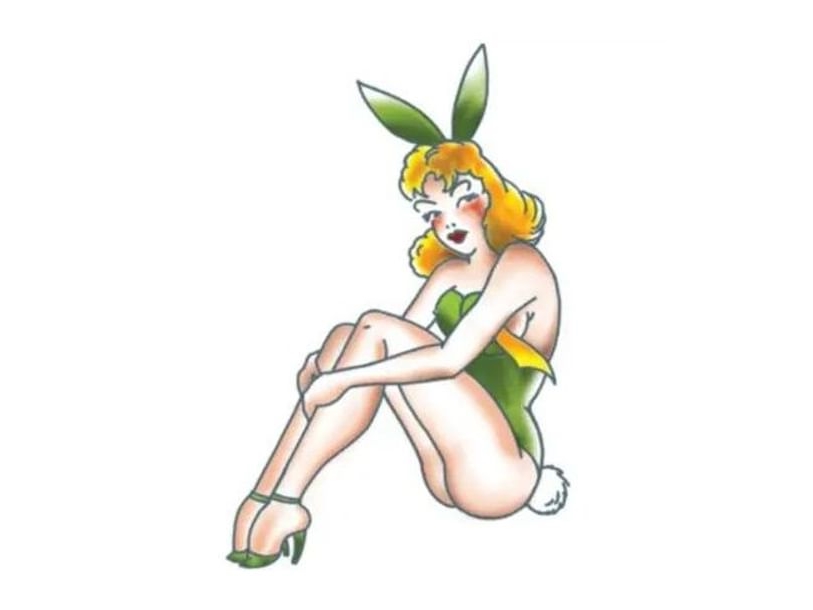 Pin-Up Bunny Girl tatovering