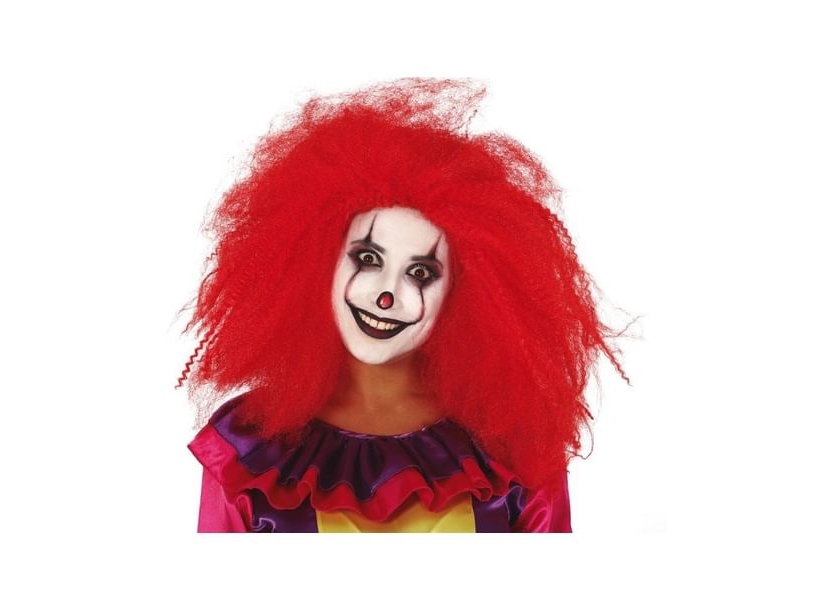 Rote Clown-Perücke