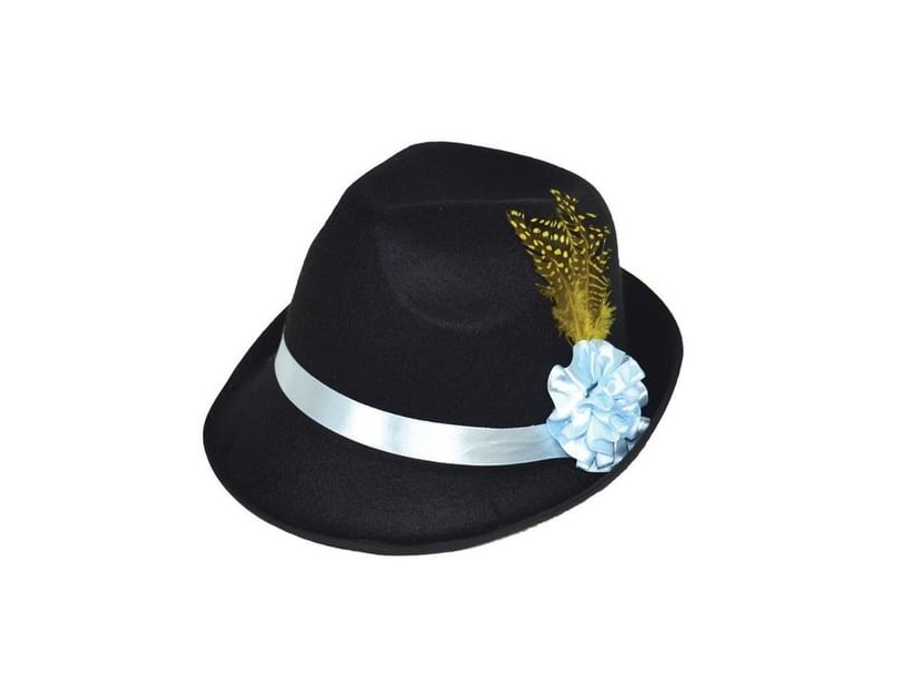Bayernhut Schwarz Mit Blumen Und Federn