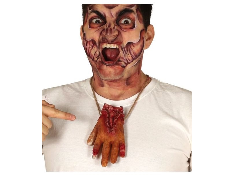 Halskette Mit Blutiger Hand