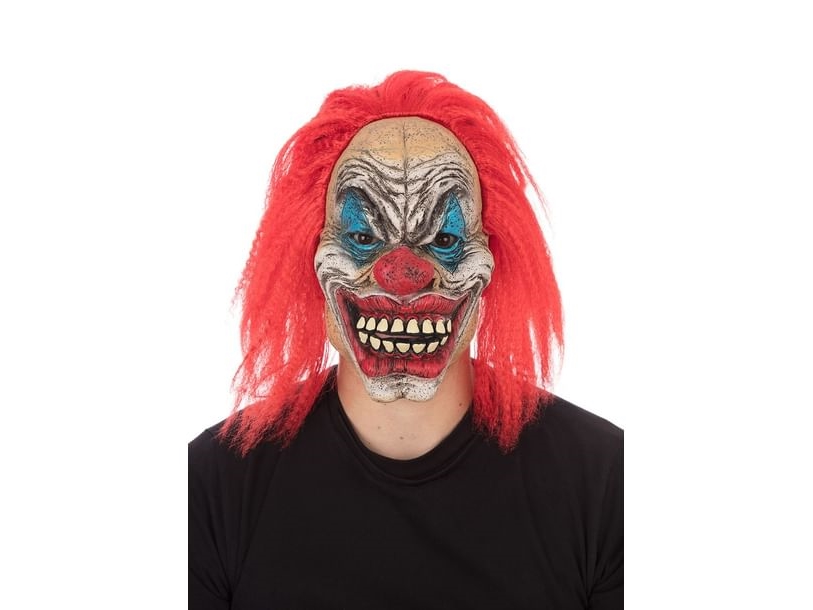 Zirkus Creep Maske Mit Haaren