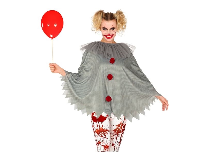 Gruseliger Clown-Poncho
