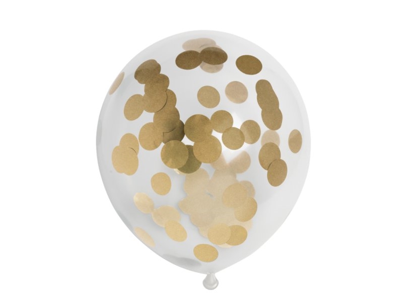 Luftballon Mit Goldenem Papierkonfetti