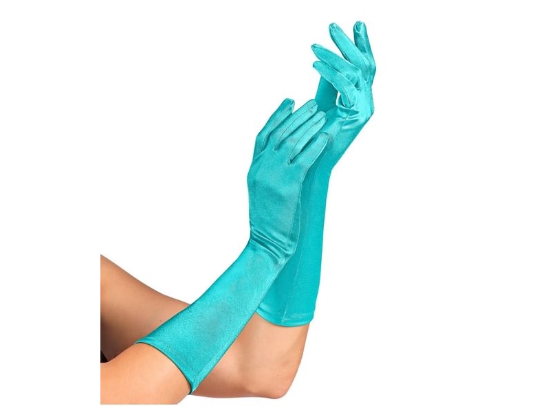 Türkis Lange Handschuhe