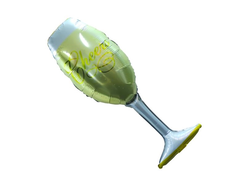 Folienballon Sektglas
