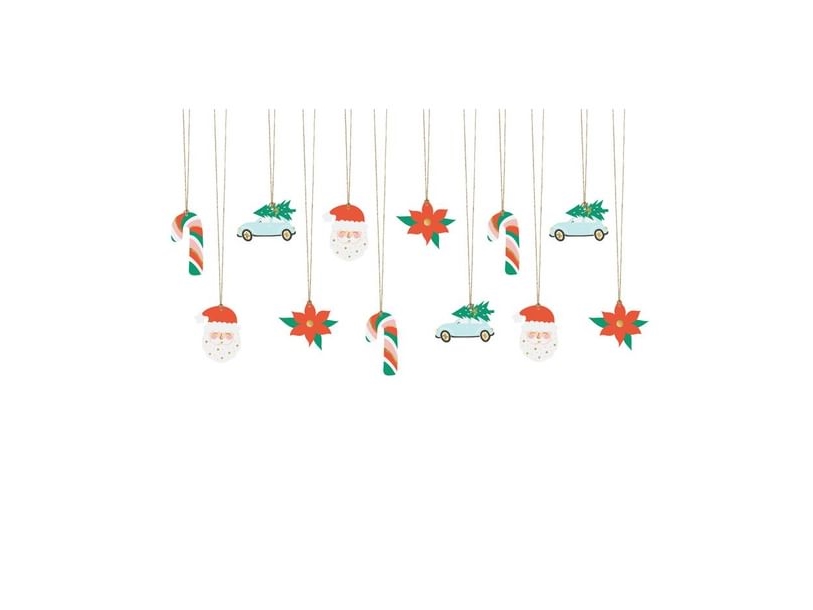 Julegavemærker, 12 stk