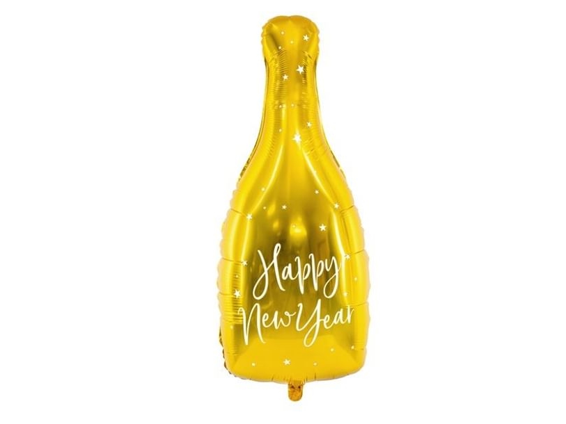 Folieballon Flaske Happy New Year