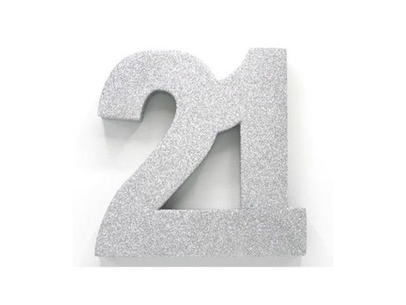 Silberne Tischdeko 21