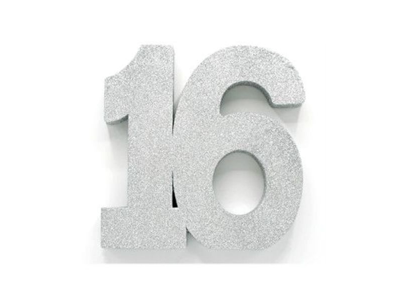 Silberne Tischdekoration 16