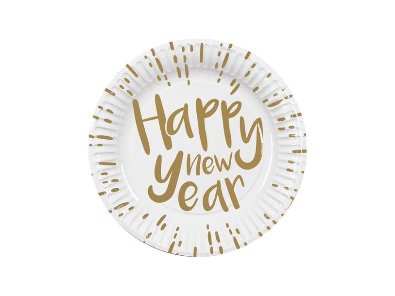 Tallerkner Happy New Year, 23Cm
