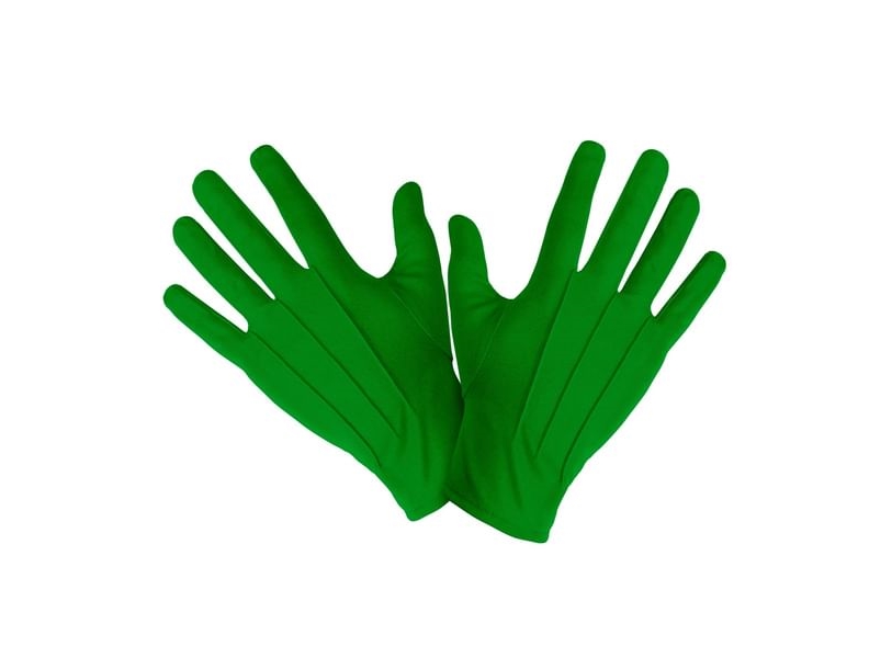 Grüne Kurze Handschuhe
