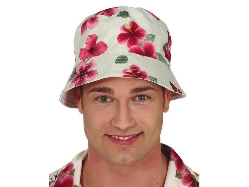 Hawaiianischer Bully-Hut Mit Blumen