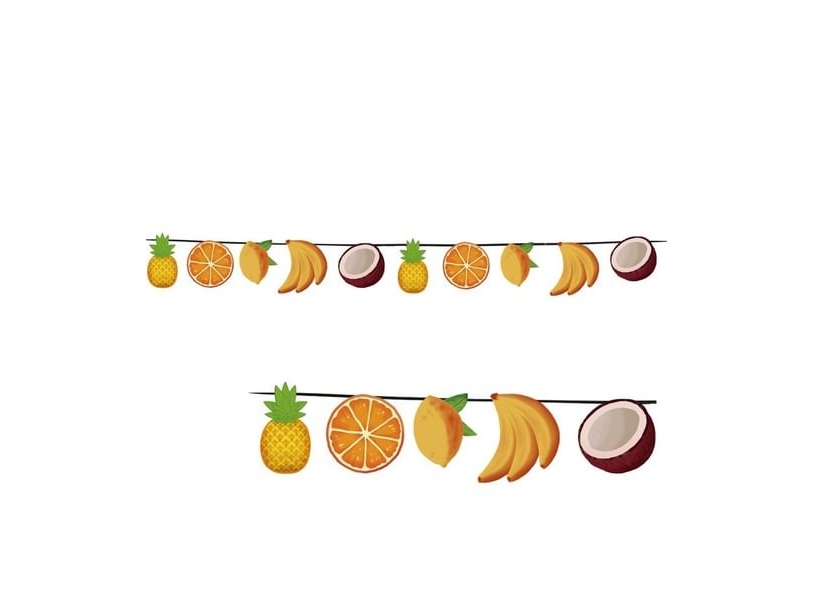 Girlande Aus Tropischen Früchten