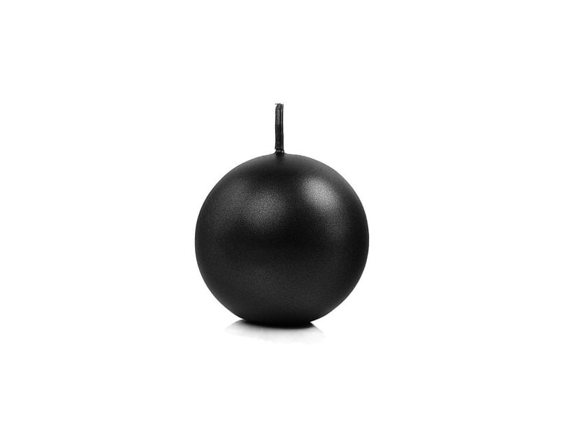 Schwarze Kugelleuchte, 6 Cm