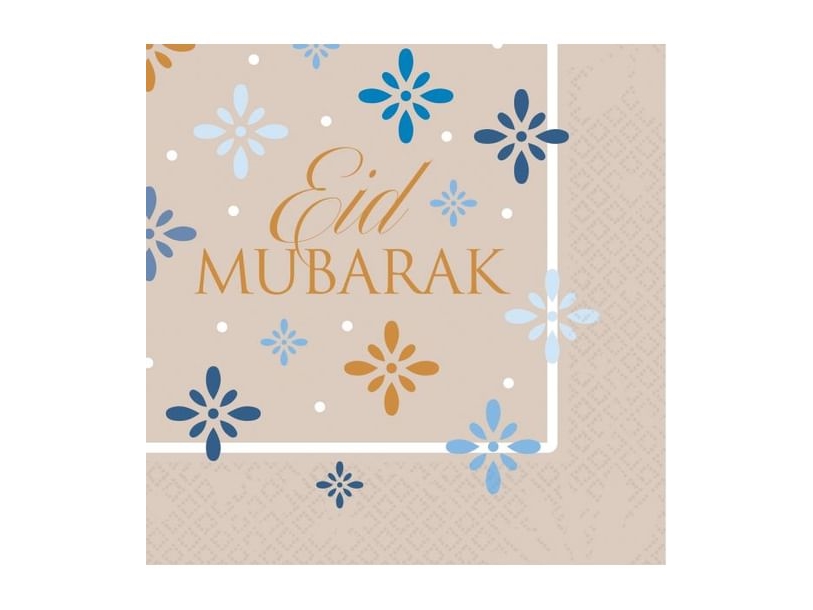Eid Mubarak servietter 16 stk.