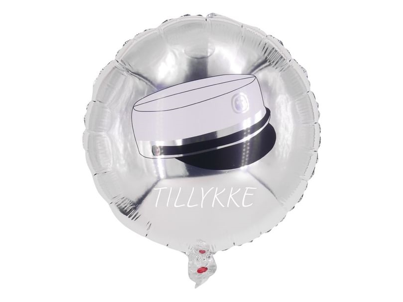 Sølv Folieballon Med Studenterhue