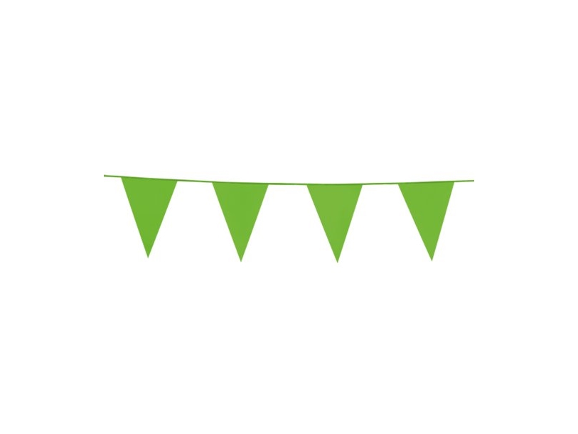 Lime Vimpelguirlande