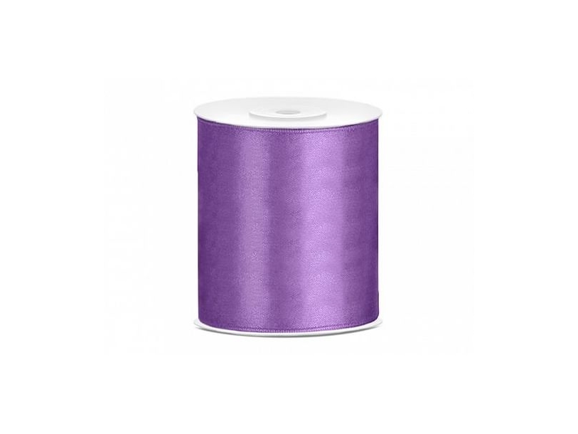 Lavendel Satinbånd, 100 Mm.