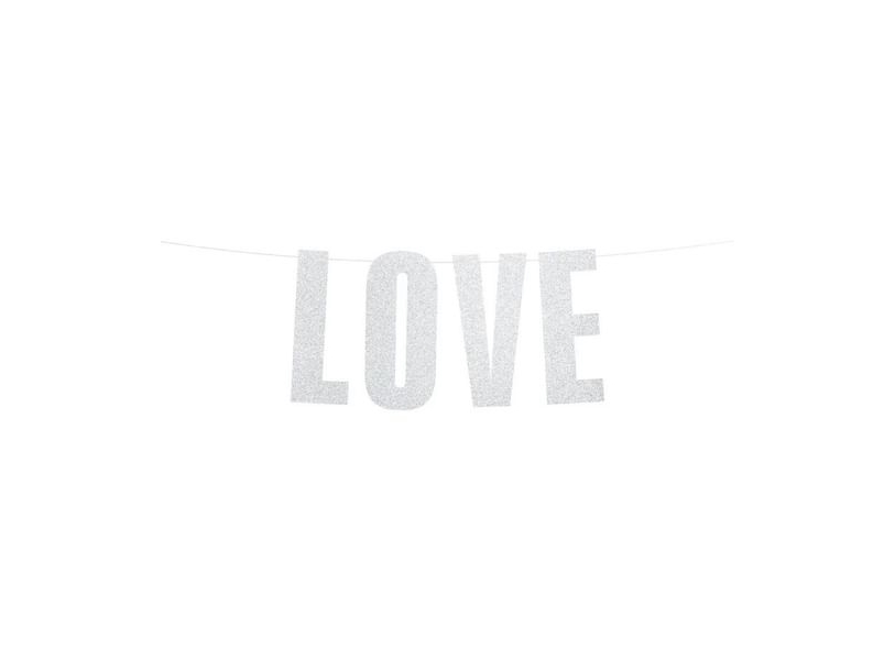 Love Banner Med Glimmer