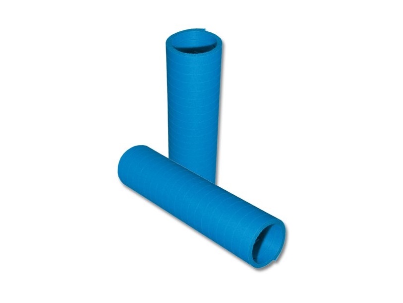 Blaue Luftschlangen