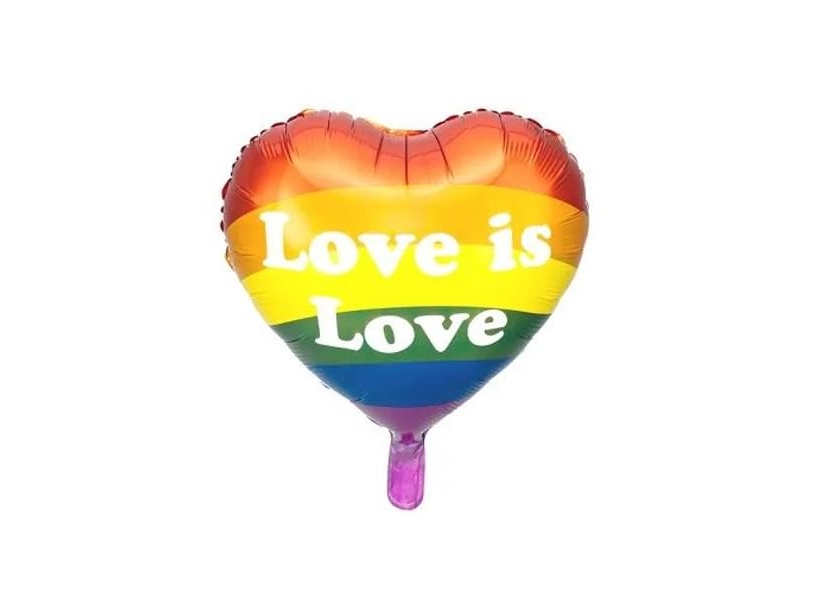 Regnbue Folieballon Love Is Love