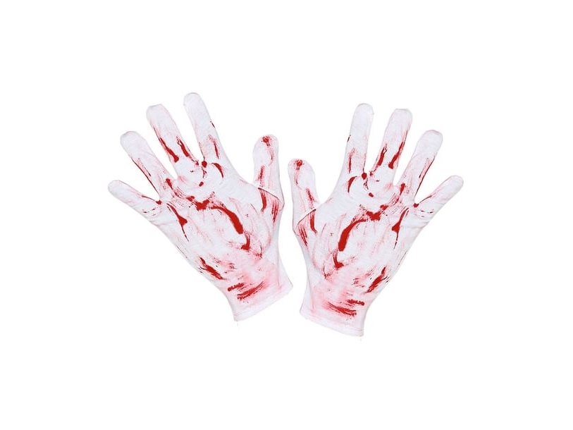 Blutige Handschuhe